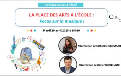 Co’ciliabule (avril 2025): La place des arts à l’école : Le cas de la musique